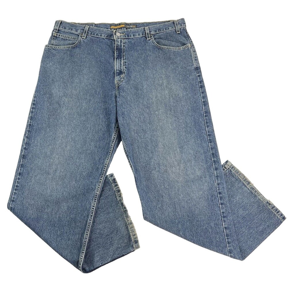 VTG Levis Silvertab Jeans Men 38x31 Low Loose Dark Wash Baggy Skater Wide Y2K